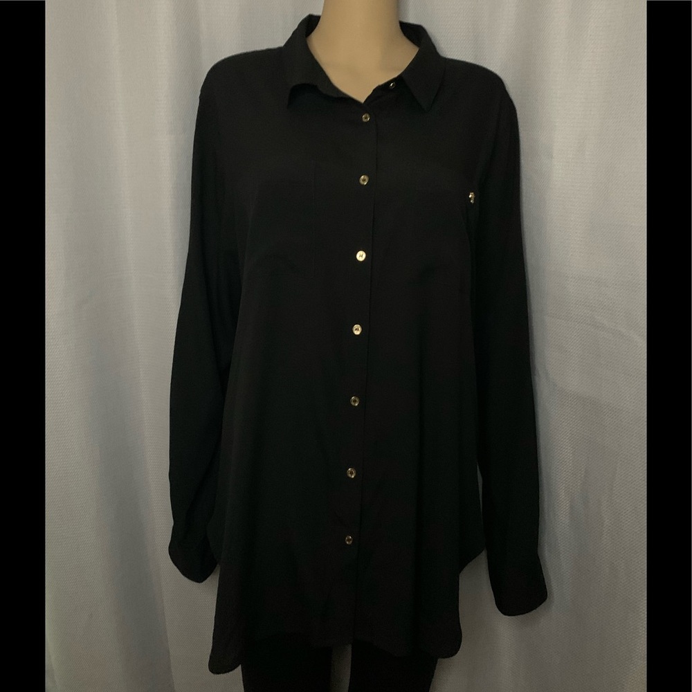 Black Calvin Klein Buttoned down shirt Size XL